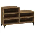 Armoire à chaussures Chêne fumé 102x36x60 cm Bois d'ingénierie