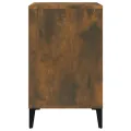 Armoire à chaussures Chêne fumé 102x36x60 cm Bois d'ingénierie