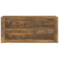 Étagère à chaussures Chêne fumé 100x35x45 cm Bois d'ingénierie