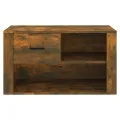 Armoire à chaussures Chêne fumé 80x35x45 cm Bois d'ingénierie