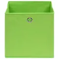 Boîtes de rangement 4 pcs Vert 32x32x32 cm Tissu