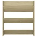 Armoire à chaussures murale Chêne Sonoma 80x18x90 cm Aggloméré