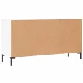 Banc à chaussures blanc 102x35x55 cm bois d'ingénierie