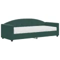 Lit de jour avec matelas vert foncé 80x200 cm velours