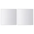 Carreaux de miroir 48 pcs Carré Verre