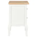 Tables de chevet 2 pcs blanc 35x30x49 cm MDF