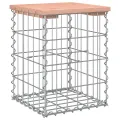 Banc de jardin design gabion 33x31x42 cm bois massif de douglas