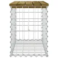 Banc de jardin design gabion 63x31,5x42 cm bois de pin imprégné