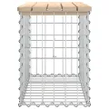 Banc de jardin design de gabion 63x31,5x42cm bois massif de pin