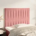 Têtes de lit 2 pcs Rose 90x5x78/88 cm Velours