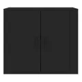 Buffet Noir 80x33x70 cm Bois d'ingénierie