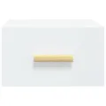 Tables de chevet murales 2 pcs blanc 35x35x20 cm