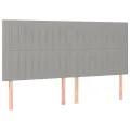 cadre de lit avec matelas Gris clair 180x200cm Tissu