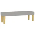 cadre de lit avec matelas Gris clair 180x200cm Tissu