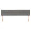Têtes de lit 2 pcs Gris foncé 80x5x78/88 cm Tissu