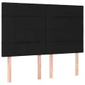 cadre de lit avec matelas Noir 140x200 cm Tissu