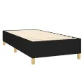cadre de lit avec matelas Noir 90x200 cm Tissu