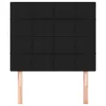 Têtes de lit 2 pcs Noir 90x5x78/88 cm Tissu