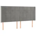 cadre de lit matelas et LED Gris clair 180x200 cm