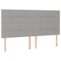 cadre de lit avec matelas Gris clair 160x200cm Tissu