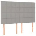 cadre de lit avec matelas Gris clair 140x200cm Tissu