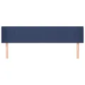 Tête de lit avec oreilles Bleu 183x16x78/88 cm Tissu