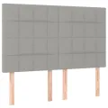 cadre de lit avec matelas Gris clair 140x200cm Tissu