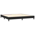 cadre de lit avec matelas LED Noir 200x200cm Velours