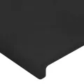 Cadre de lit avec tête de lit Noir 120x200 cm Velours