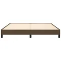 Cadre de lit Marron foncé 160x200 cm Tissu