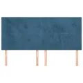 Têtes de lit 4 pcs Bleu foncé 100x5x78/88 cm Velours