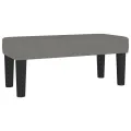 cadre de lit avec matelas Gris foncé 90x200 cm Tissu