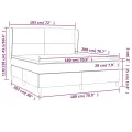 cadre de lit avec matelas Noir 180x200 cm Similicuir