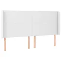 cadre de lit matelas LED Blanc 200x200 cm Similicuir