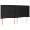 cadre de lit matelas LED Noir 160x200cm Similicuir