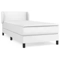 cadre de lit avec matelas Blanc 80x200 cm Similicuir