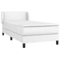 cadre de lit avec matelas Blanc 80x200 cm Similicuir