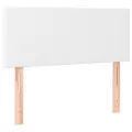 cadre de lit avec matelas Blanc 80x200 cm Similicuir