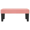 Banc Rose 70x30x30 cm Velours