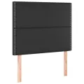 cadre de lit avec matelas Noir 100x200 cm Similicuir