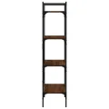 Bibliothèque à 4 niveaux chêne marron 56x31,5x138,5 cm