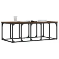 Table basse chêne marron 100x50x35,5 cm bois d'ingénierie