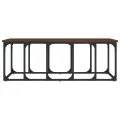 Table basse chêne marron 100x50x35,5 cm bois d'ingénierie