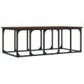 Table basse chêne marron 100x50x35,5 cm bois d'ingénierie