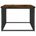 Table basse chêne fumé 100x50x35,5 cm bois d'ingénierie