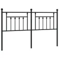 Tête de lit métal noir 180 cm