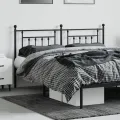 Tête de lit métal noir 180 cm