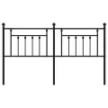 Tête de lit métal noir 180 cm