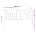 Tête de lit métal noir 180 cm