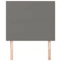 Têtes de lit 2 pcs Gris foncé 80x5x78/88 cm Tissu